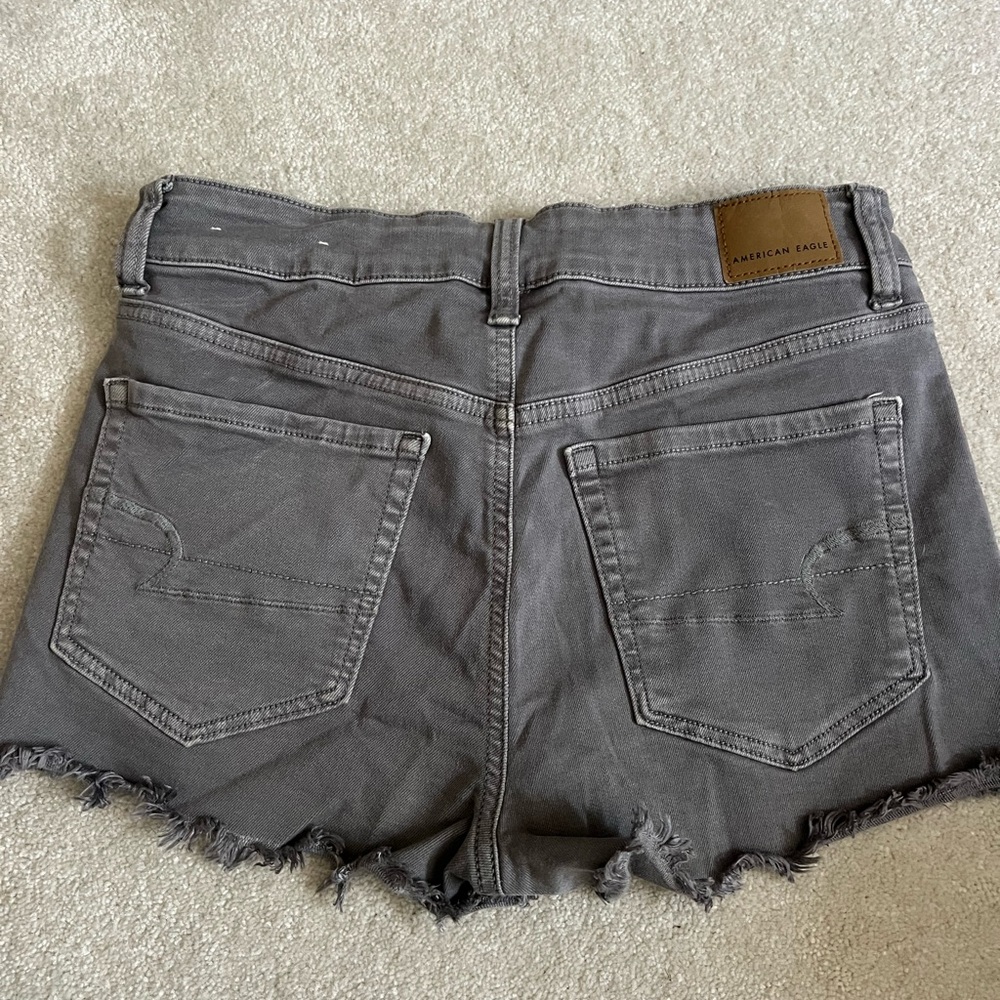 American Eagle Dark Gray Jean Shorts